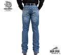 01 | STRAIGHT | MED BLUE | IRON SPUR | MEN WESTERN JEANS