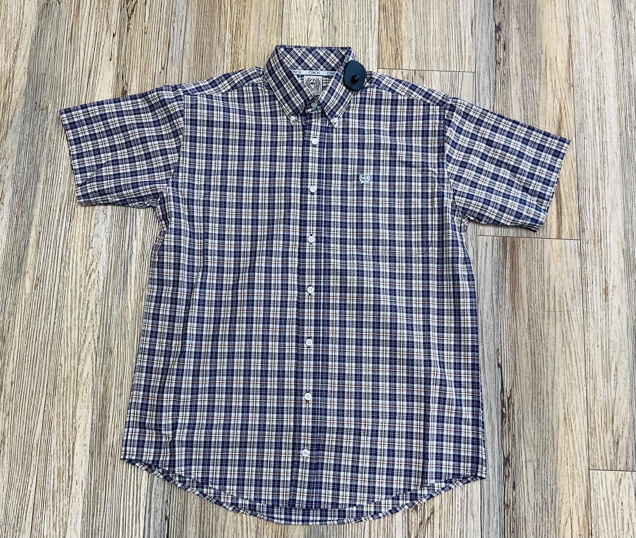 Cinch Men’s short sleeve Purple shirt | MTW1111453