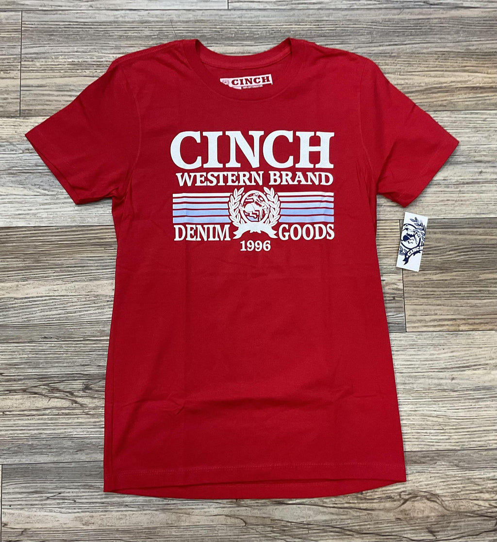 CINCH MENS RED TEE | MTT1690686