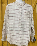 MENS LONG SLEEVE BUTTOM DOWN BURGUNDY PANHANDLE | PPMSODRZ04