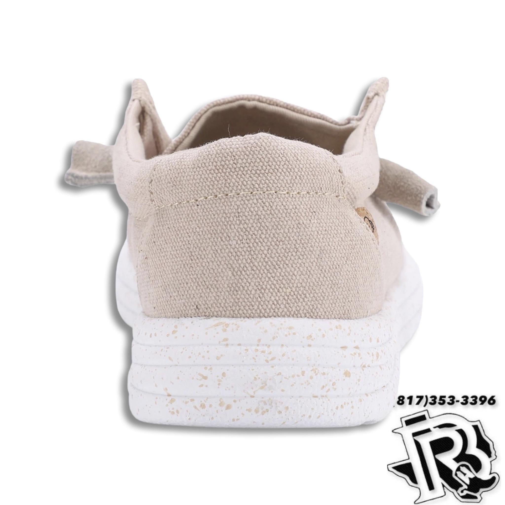 “ PAULA “ | WOMEN BEIGE CASUAL CANVAS SHOEE