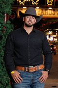 ARIAT MEN’S BLACK MCCLAIN MODERN SLIM LONG SLEEVE SHIRT |10065765