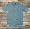 ‘’RICKY’’ MEN’S PANHANDLE TURQUOISE SHORT SLEEVE SHIRT |RMN3S06538