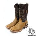 “ IVAN “ | SQUARE TOE WESTERN BOOTS LIGHT TAN