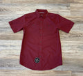 Men's Ariat  360 AirflowDark Brick Red Short Sleeve Vented Shirt | 10048569