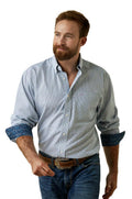 Mens wf Emerson fitted long sleeve shirt white ARIAT | 10044883