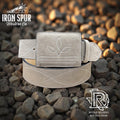 “ Diego “ | 2 INCH BOOT STITCH DESIGN ROUGH  OUT BEIGE BELT HANDMADE IRON SPUR ™️