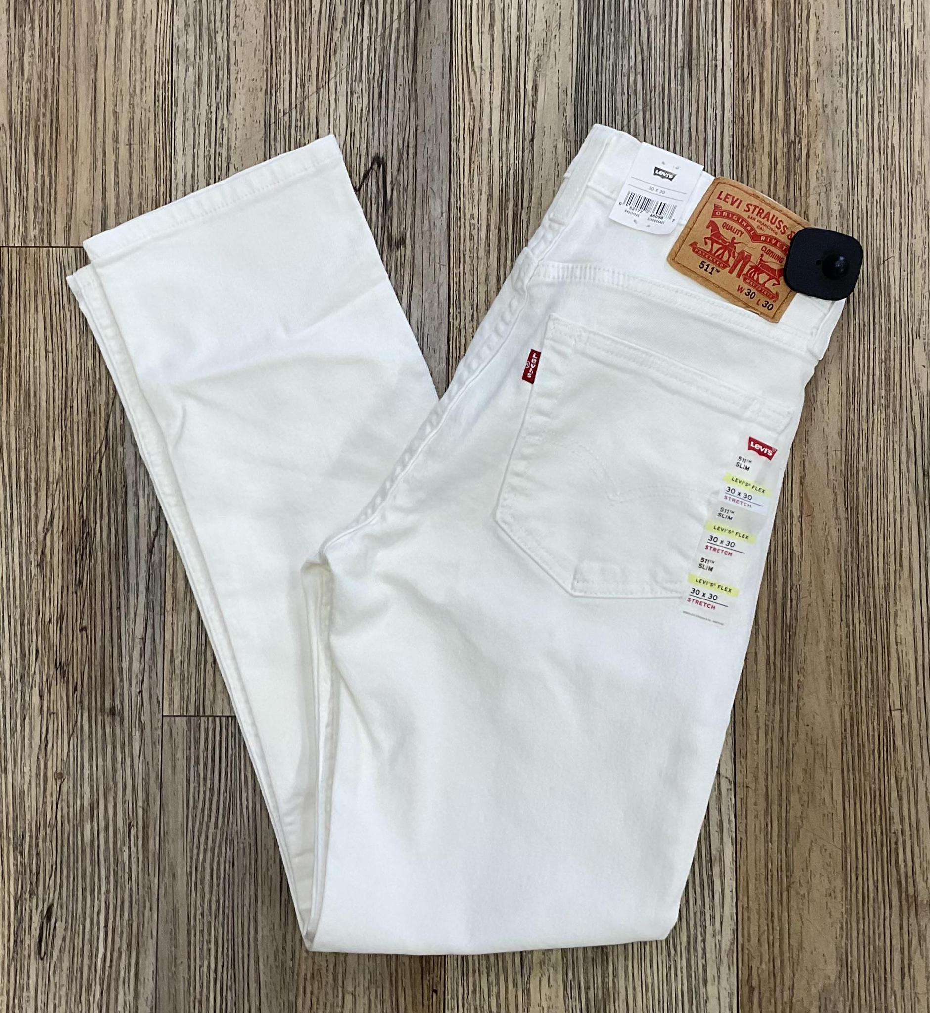 MEN’S 511 SLIM LEVIS WHITE JEANS (045111943)