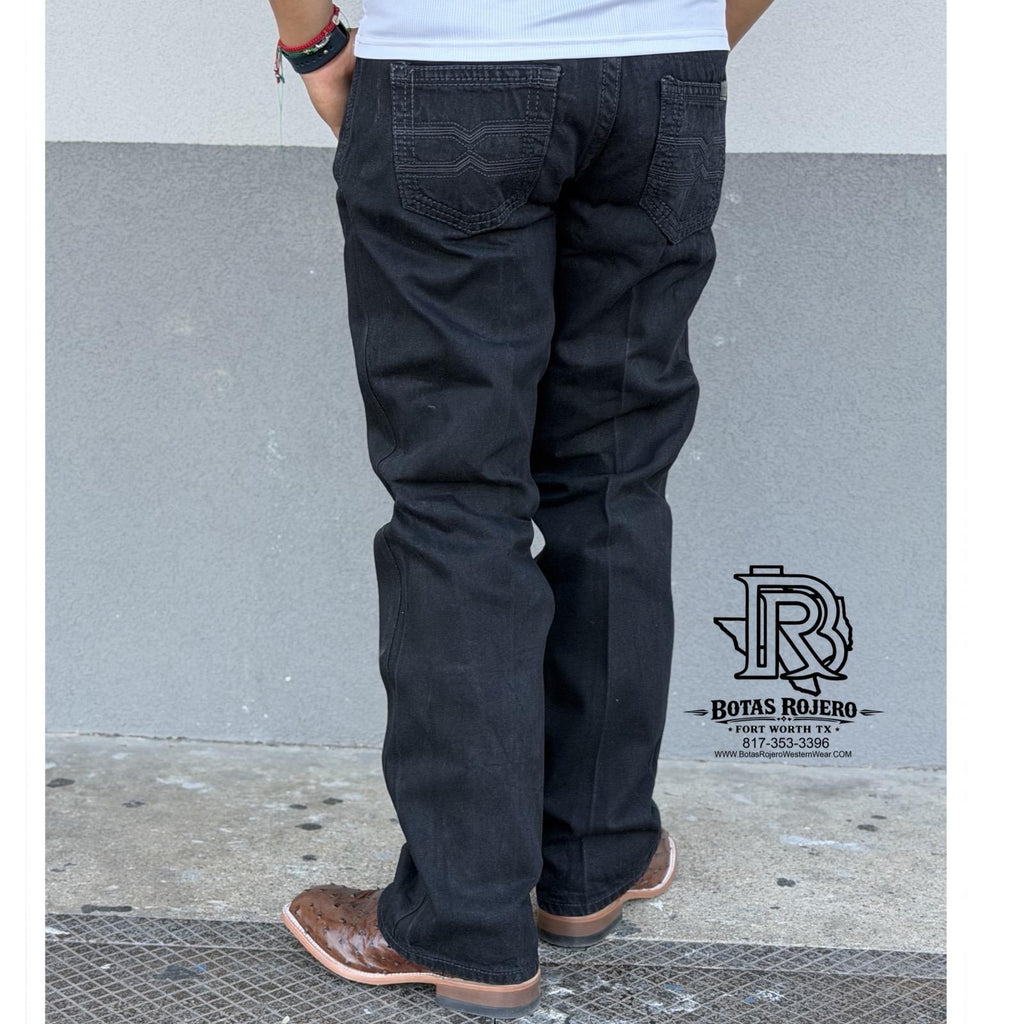 04 | BOOTCUT IRON SPUR BLACK MEN WESTERN JEANS