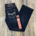 Mens Rock & Roll two tone straight dark wash jeans | BM0SD06124 red label