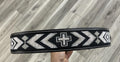 “ JACK “ | 1.75  INCH IRON SPUR  MEN WESTERN BELT BEADED CROSS