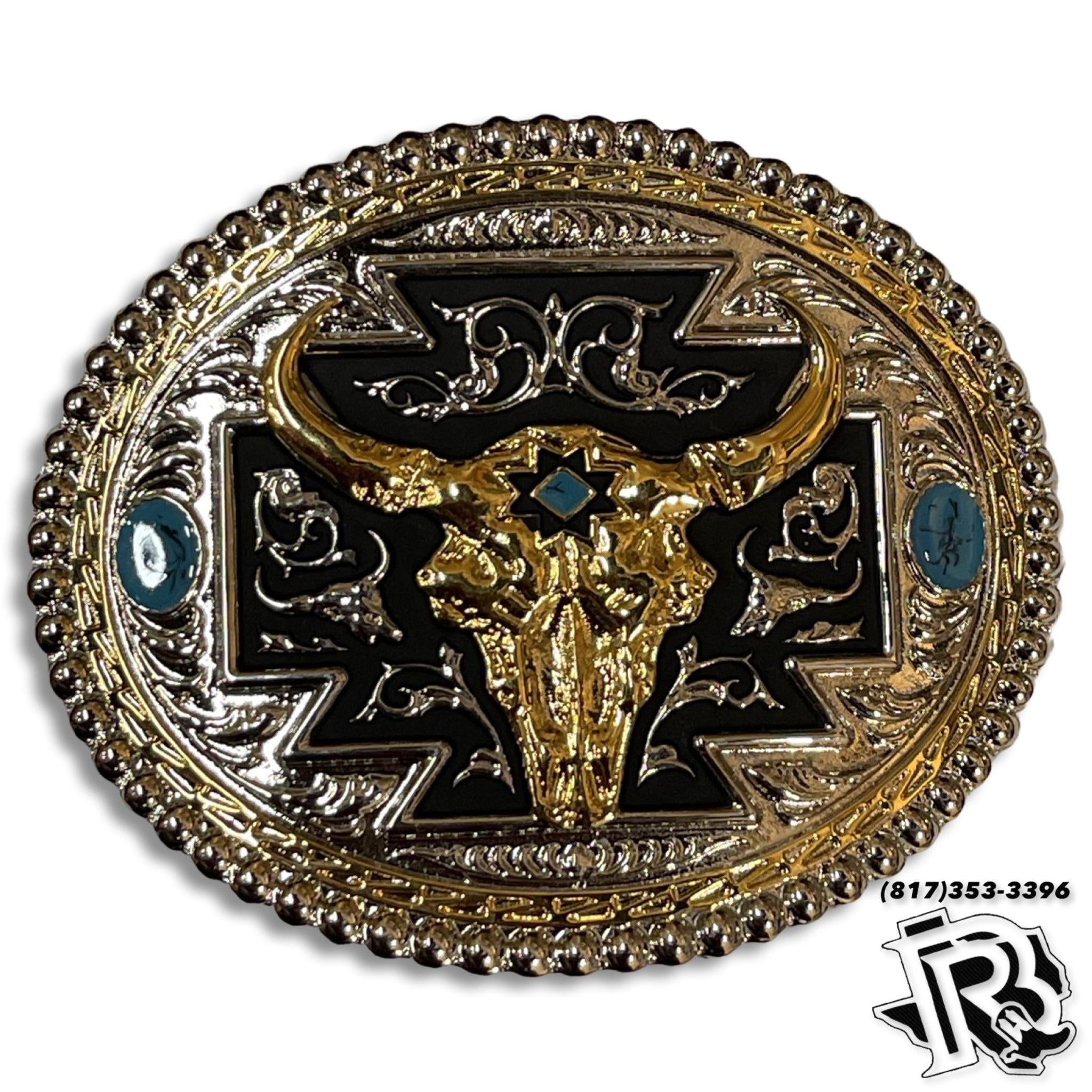 BELT BUCKLE | BULL SKULL| TBB3300SK