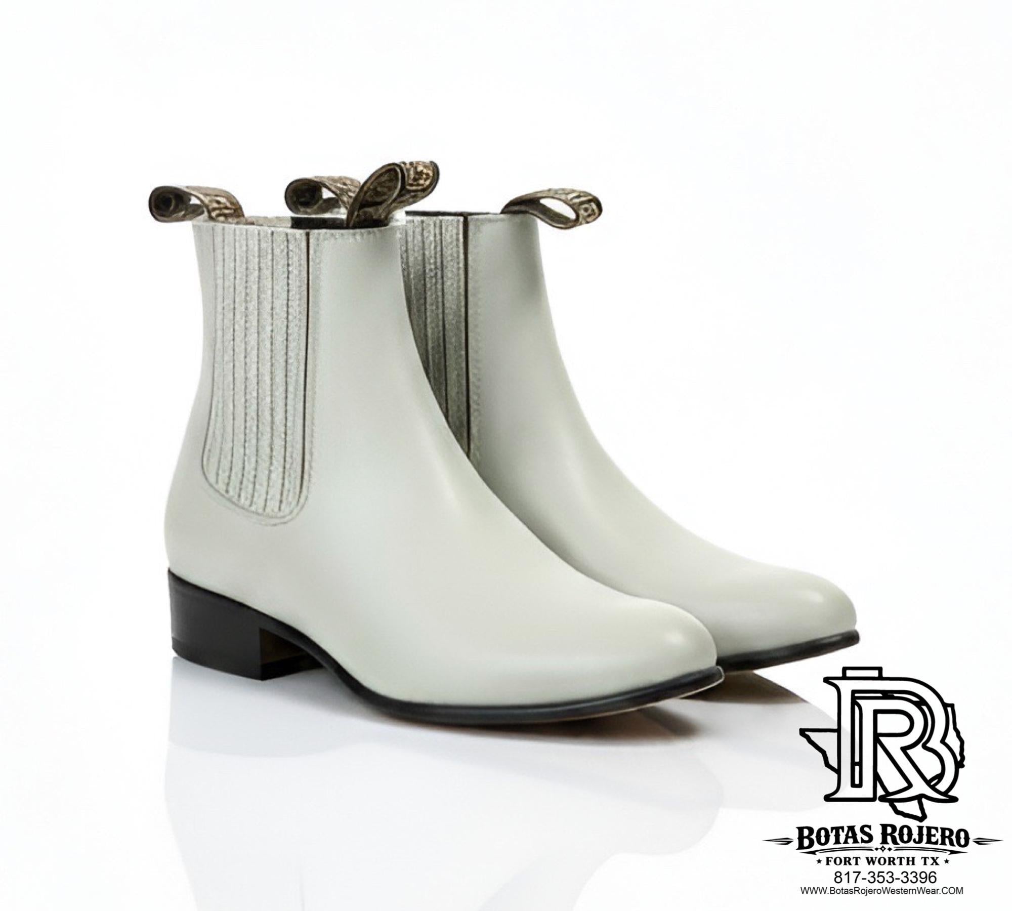 BOTIN CHARRO EL BESSERRO COLOR GRIS CLARO PUNTA NORMAL