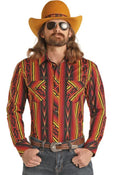 MEN’S ROCK & ROLL BLACK LONG SLEEVE SHIRT | BMN2S02167