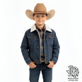 BOY'S WRANGLER RUSTIC SHERPA LINED DENIM JACKET - 1084256RT