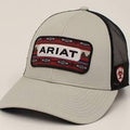 Ariat Men's Grey Snapback Southwest Logo Patch Cap|A300019206