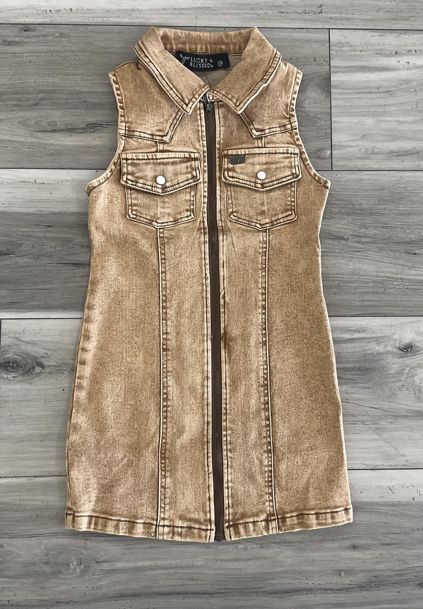 ‘’RUTH’’ GIRLS DENIM DRESS