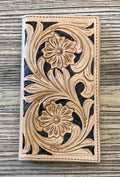 “ ALBERT  “ | MEN BI FOLD WESTERN TOOLED LEATHER WALLET