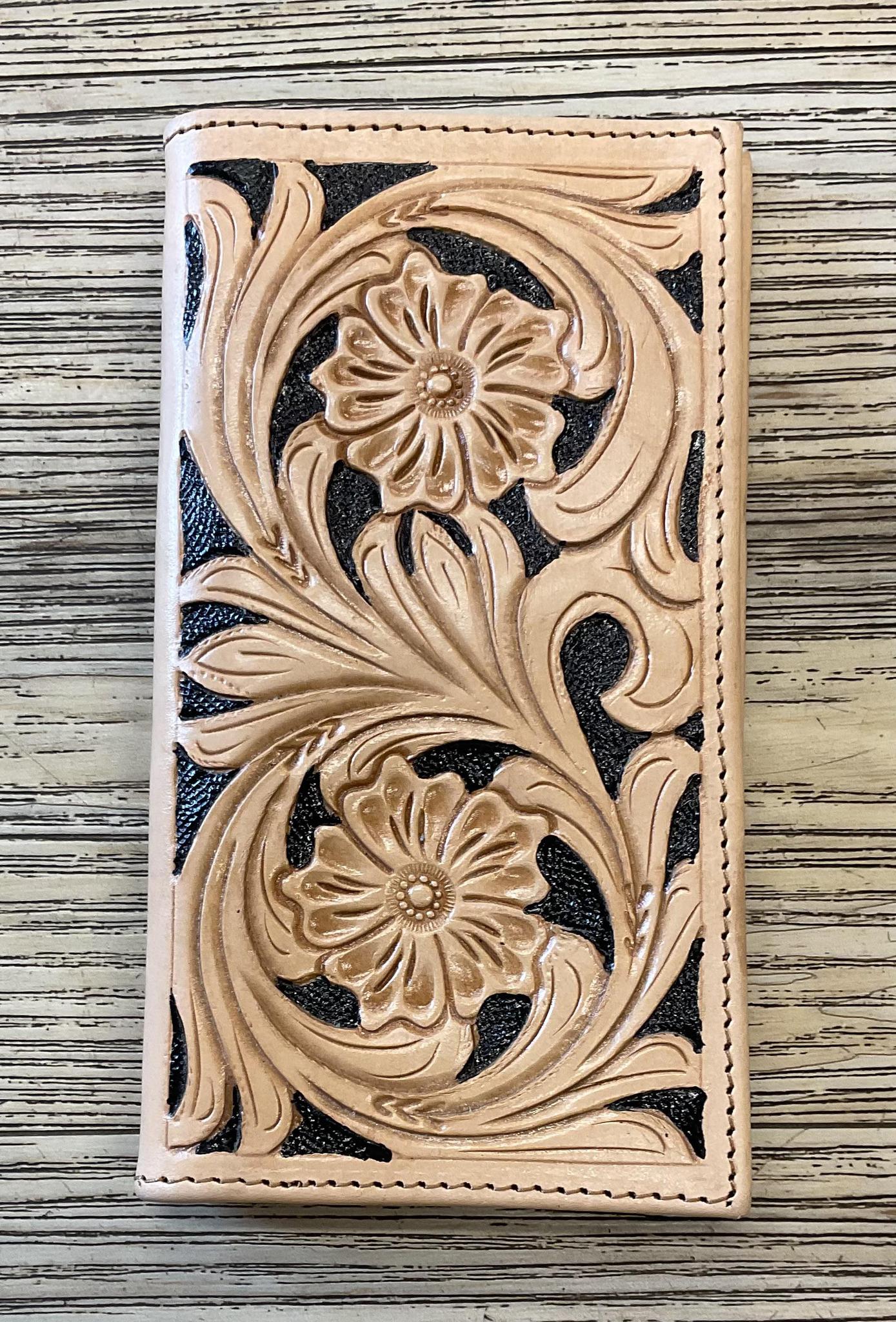 “ ALBERT  “ | MEN BI FOLD WESTERN TOOLED LEATHER WALLET