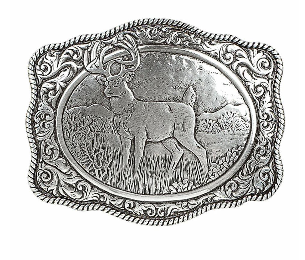 Nocona Men's Crumrine Deer Scalloped Belt Buckle |38038