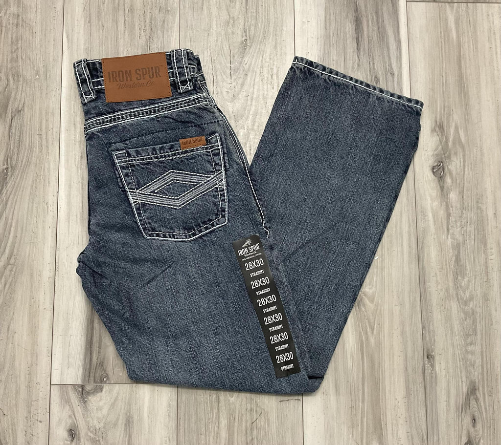 05 | STRAIGHT MED BLUE IRON SPUR MEN WESTERN JEANS