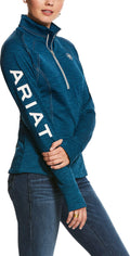 WOMENS TEK TEAM 1/2 ZIP DREAM TEAL HEATHER  SWEATER