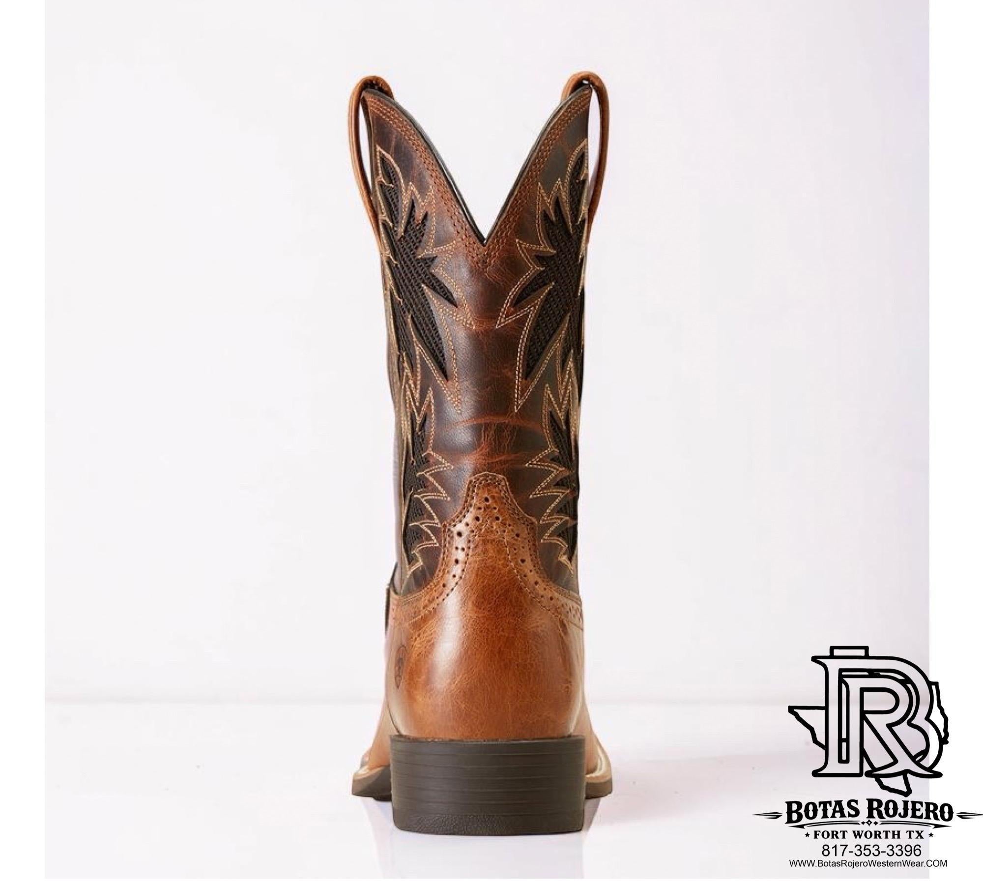 ARIAT Sport Cool VentTEK Wide Square Toe Cowboy Boot 10031446