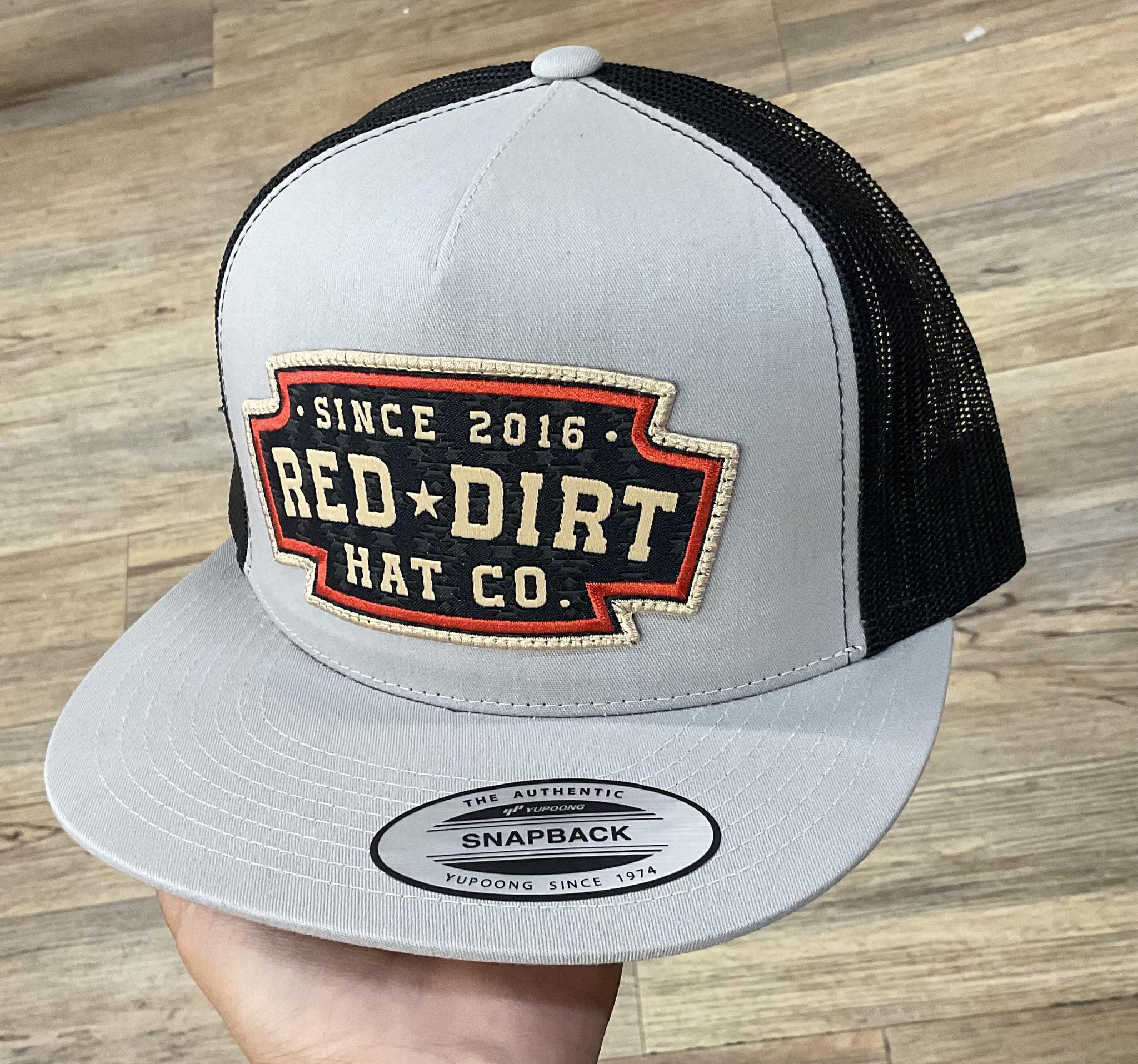 Red Dirt "Up in Lights" Snapback Logo Cap - Grey/Black|RDHC-540