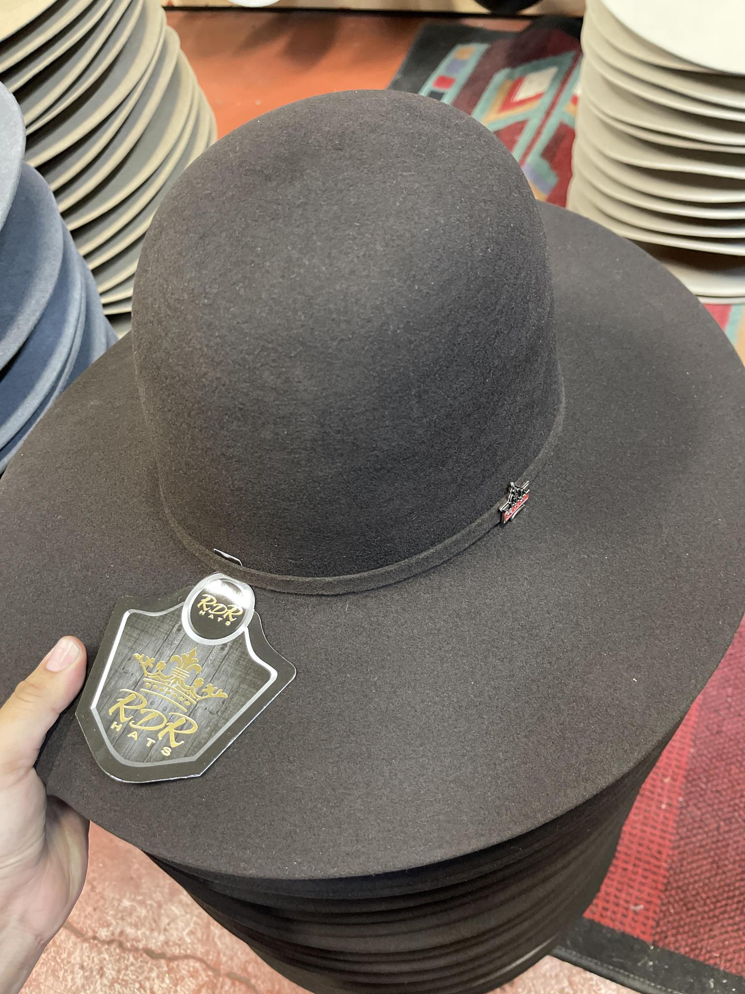 “ Eric “ | MEN WOOL COWBOY HAT CHOCOLATE OPEN CROWN