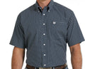 Mens short sleeve navy shirt cinch | MTW1111431