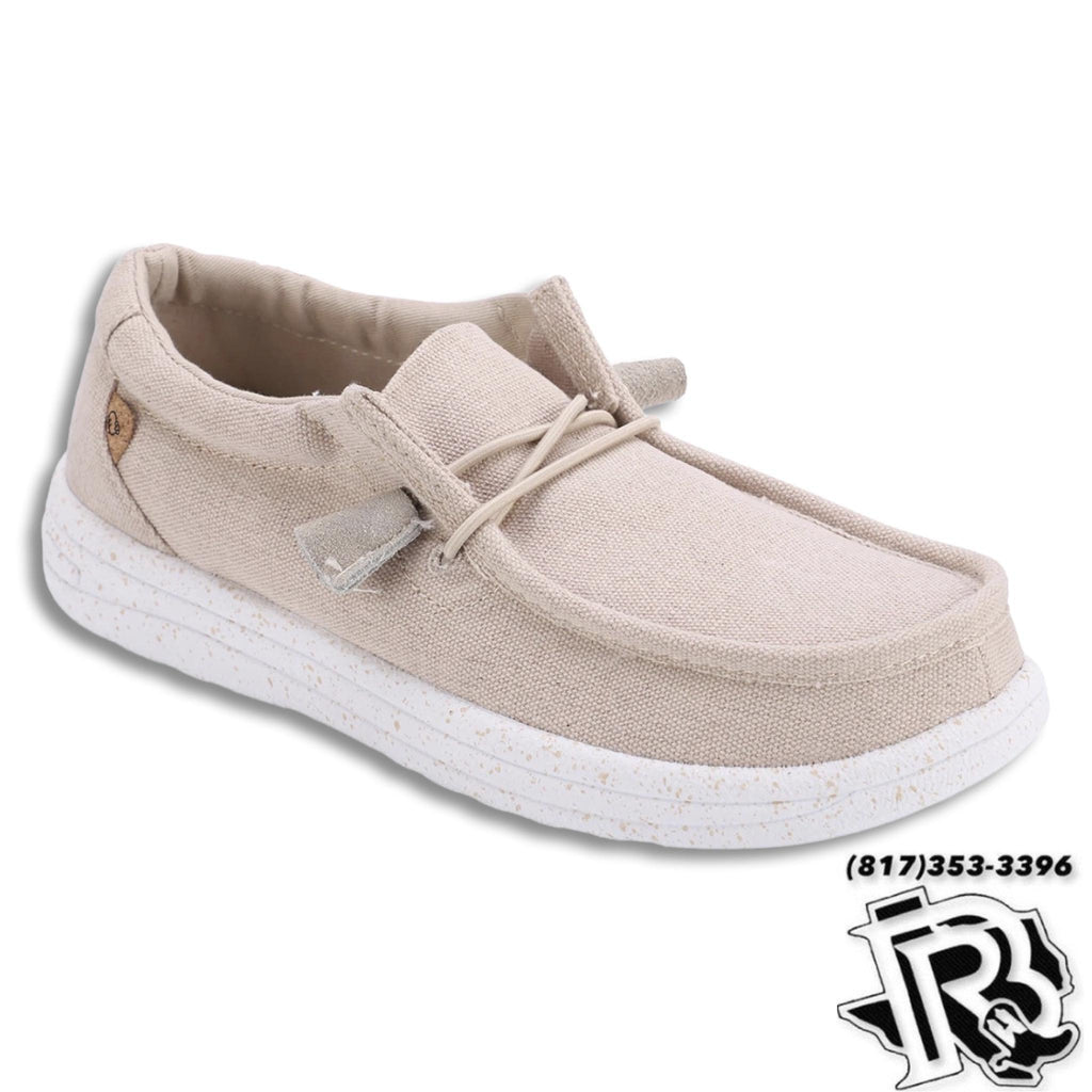 “ PAULA “ | WOMEN BEIGE CASUAL CANVAS SHOEE