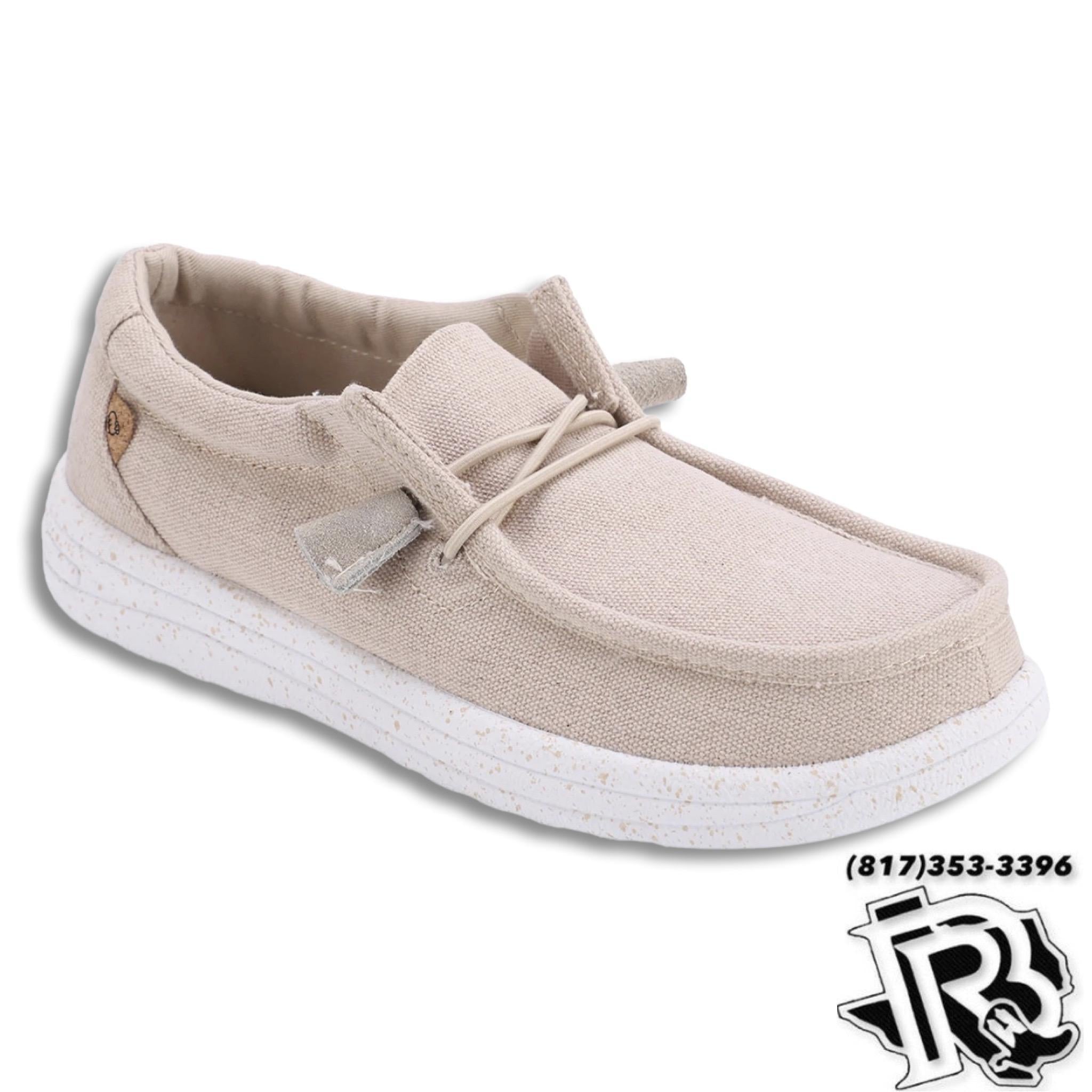 “ PAULA “ | WOMEN BEIGE CASUAL CANVAS SHOEE