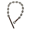 WOMENS NOCONA 1 1/4'' CRYSTAL CONCHOS BLACK  - N320004301