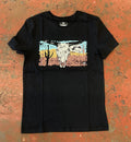 Unisex graphic tee black rock & roll | RRUT21R12H