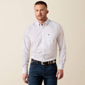 ARIAT MEN’S PACE WHITE GEOMETRIC PRINT LONG SLEEVE SHIRT | 10079421
