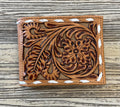 “ ISAI  “ | IRON SPUR WESTERN CO MEN BI FOLD WESTERN TOOLED LEATHER WALLET