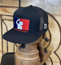 ‘’NELSON’’ |MEJOR LEAGUE DRINKER LOGO  BLACK TRUCKER CAP