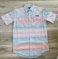 PANHANDLE MEN’S AQUA SHORT SLEEVE 2 PKT SNAP SHIRT | RMN3S08252