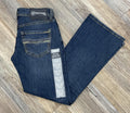 ROCK & ROLL MEN’S STEP STITCH EMB PISTOL DARK VINTAGE JEANS | BM0PD07359 GRAY LABEL