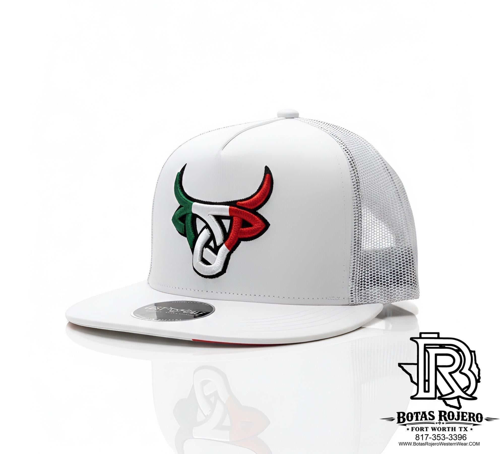 Owen LOST CALF MEN CAP WHITE WITH MEXICO FLAG