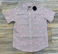 BOY’S ARIAT CHAPMAN SHORT SLEEVE RED SHIRT | 10054781