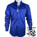 SOLID ULTRAMARINE MEN SHIRT | LONG SLEEVE ARIAT MEN WESTERN SHIRT 10006660