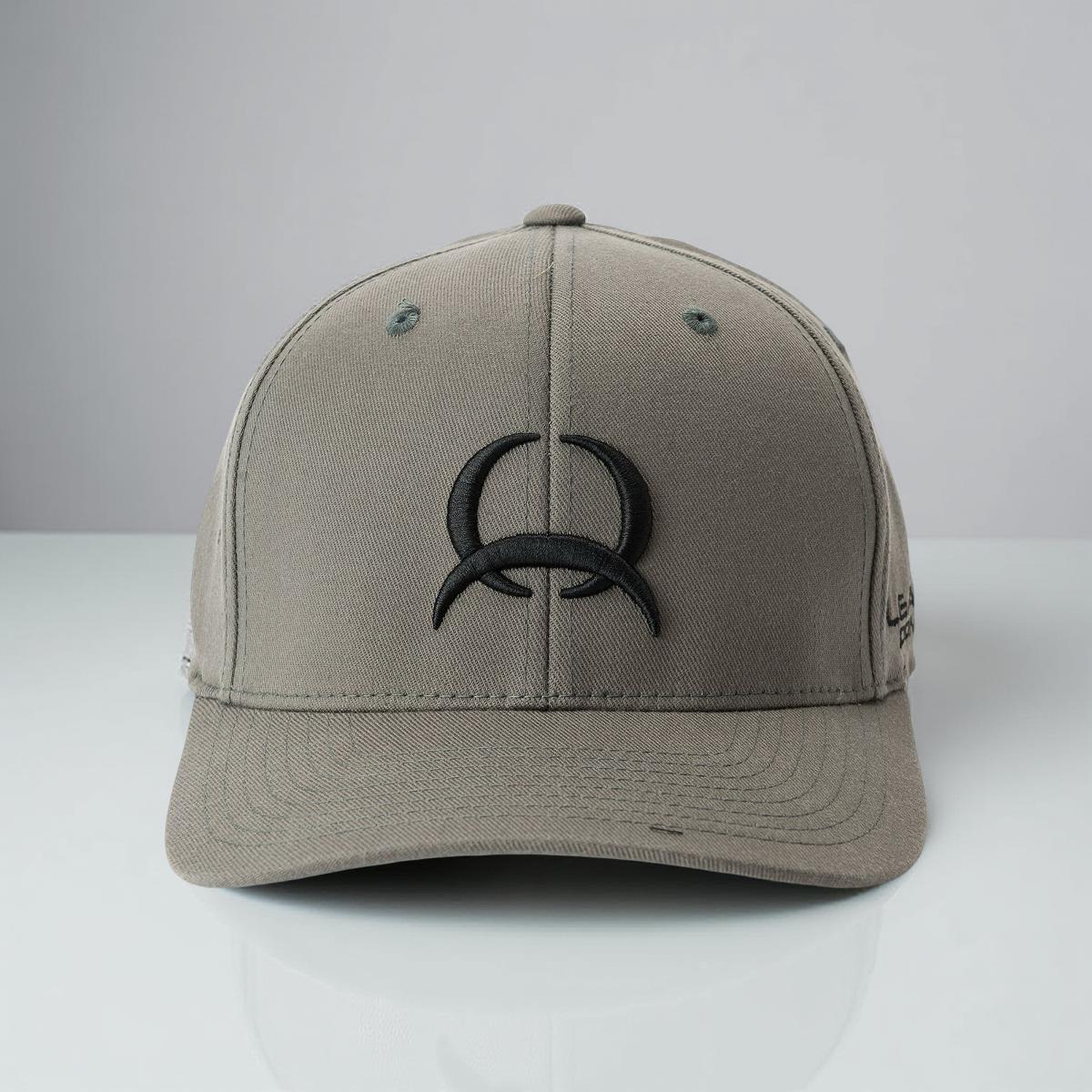 MEN'S TECH LOGO FITTED FLEX-FIT  CAP - GRAY  |SIZE S/M