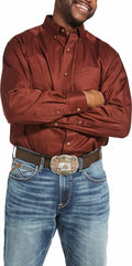 ARIAT MEN SHIRT | CINNAMON LONG SLEEVE  10032946