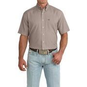CINCH MEN'S BROWN PRINTED ARENAFLEX SHORT SLEEVE SHIRT |MTW1725006