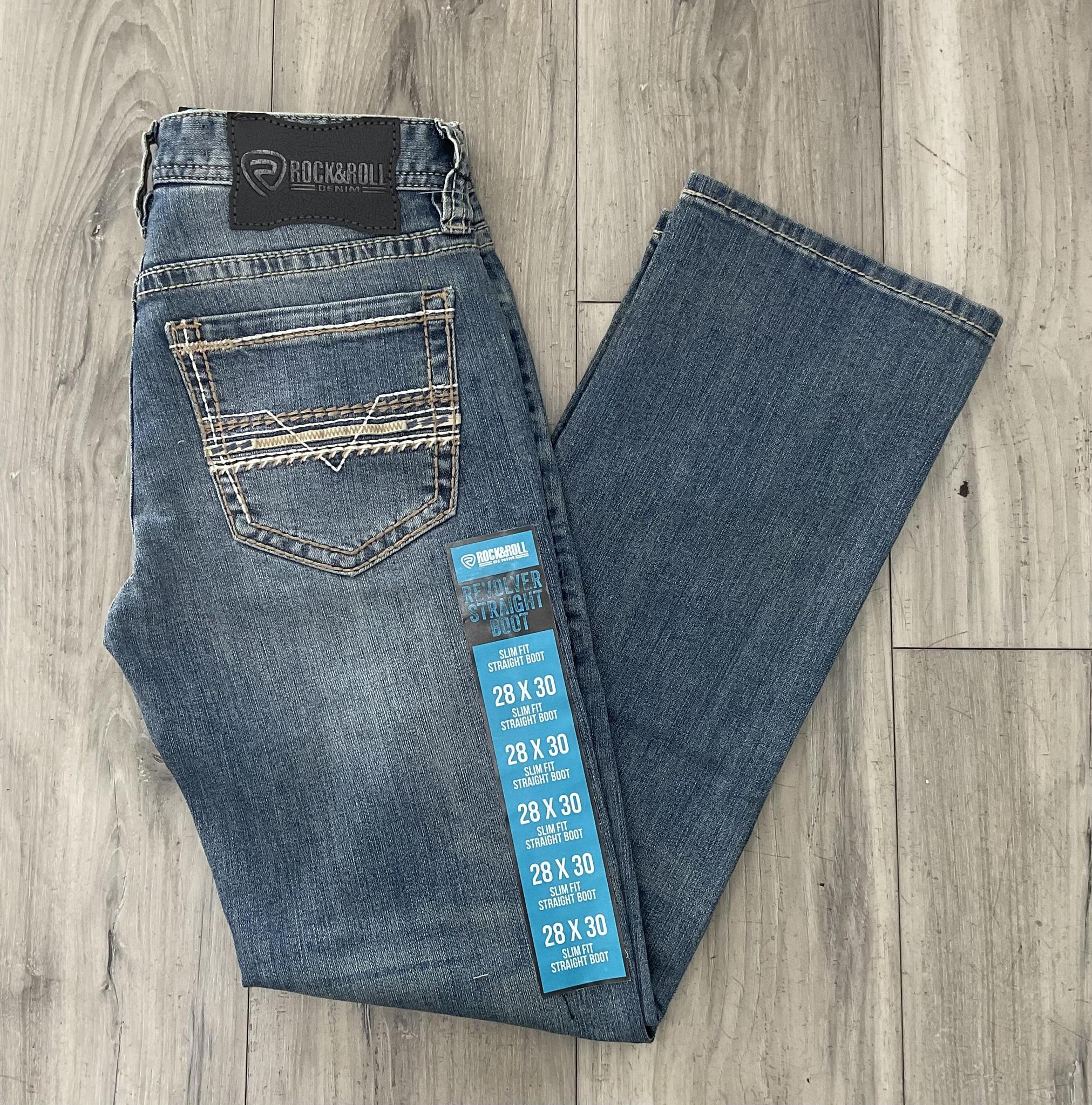 ROCK & ROLL MEN’S  SLIM FIT ROPE STITCH LIGHT VINTAGE JEANS | BM1RD09124