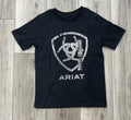 ARIAT BOY’S BARN SHIELD BLACK T-SHIRT | 10073454