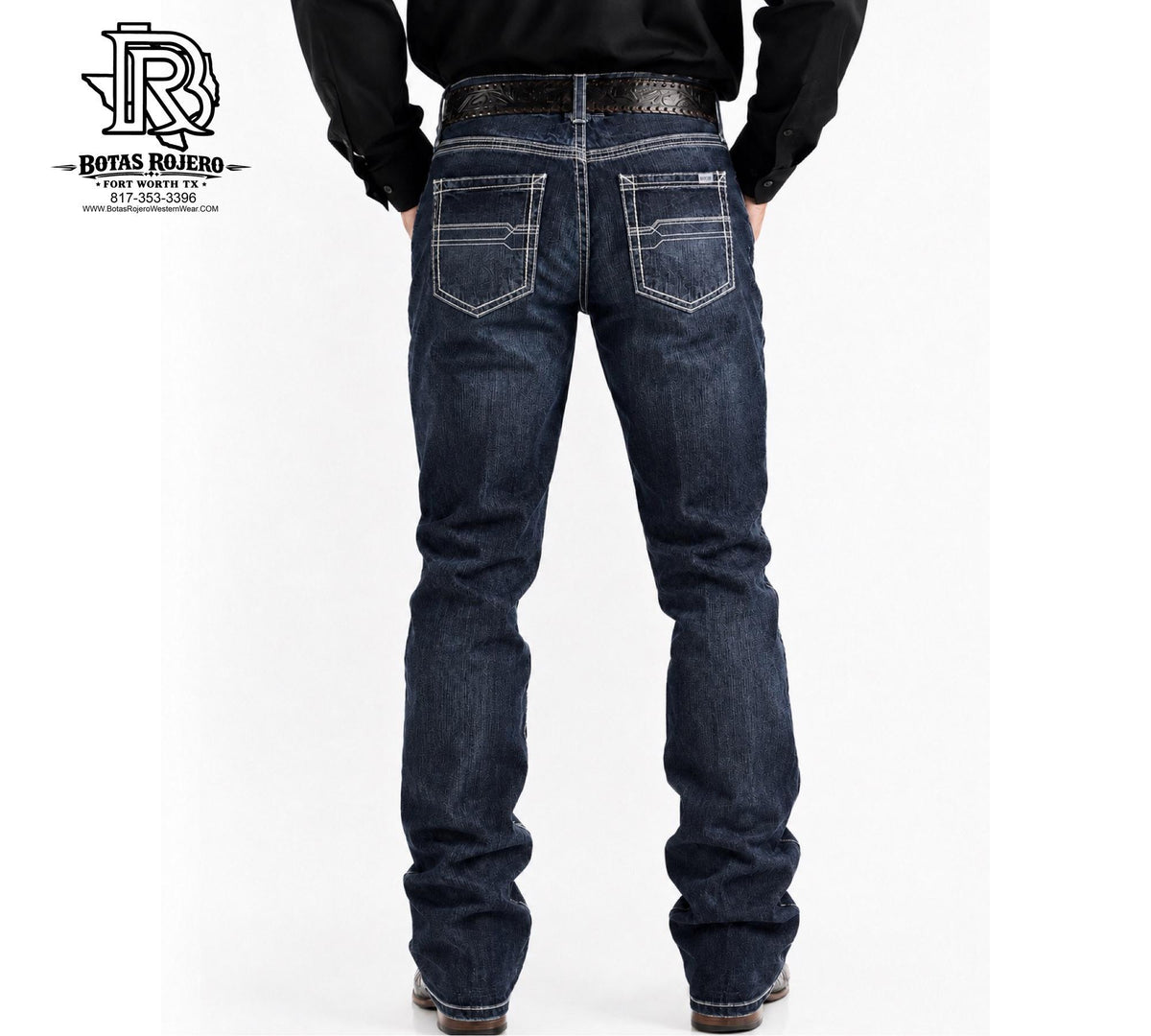 01 | STRAIGHT | IRON SPUR | RINSE WASH | MEN WESTERN JEANS