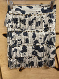 COW PRINT BLACK SKIRT |SK361