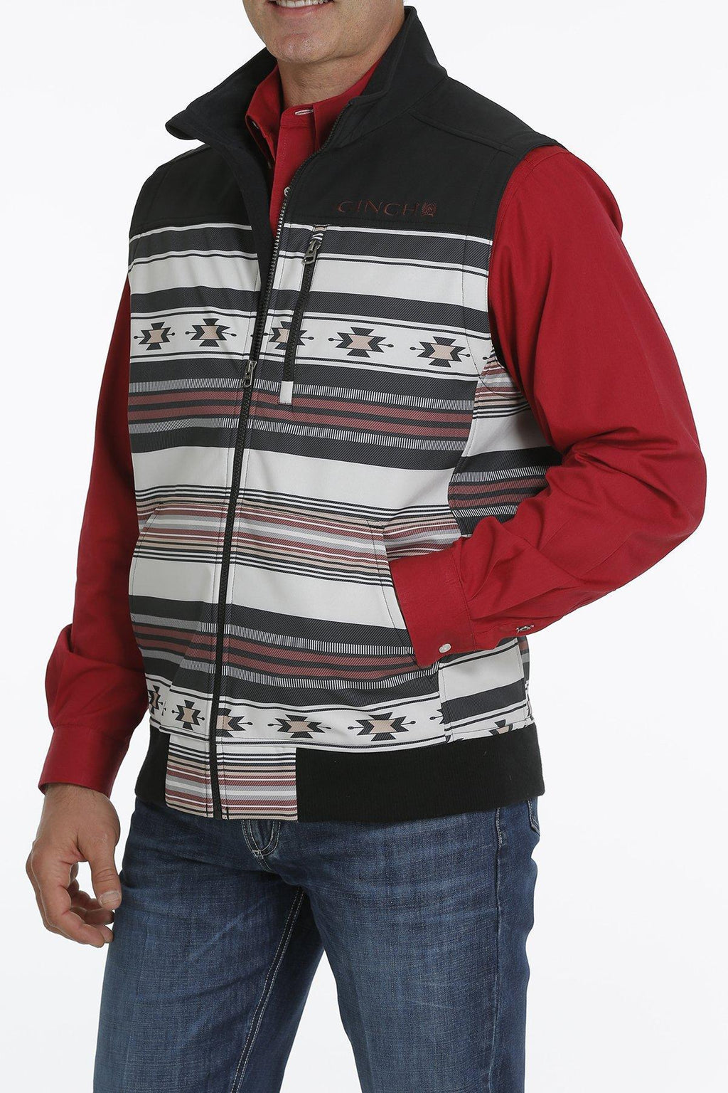 CINCH | MEN VEST BLACK AZTEC (MWV1545002)